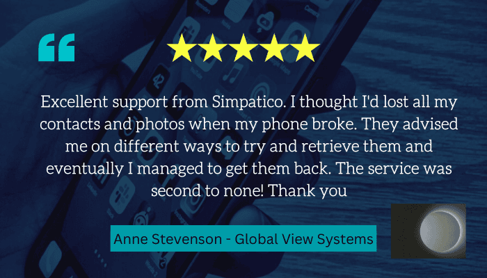 Another 5* Review for Simpatico