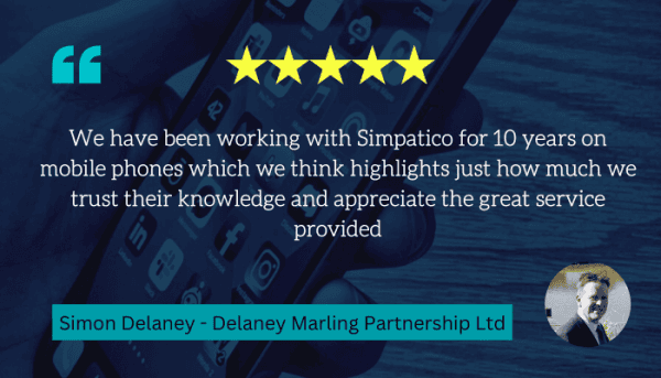 5 Star Review - Simpatico Communications Ltd