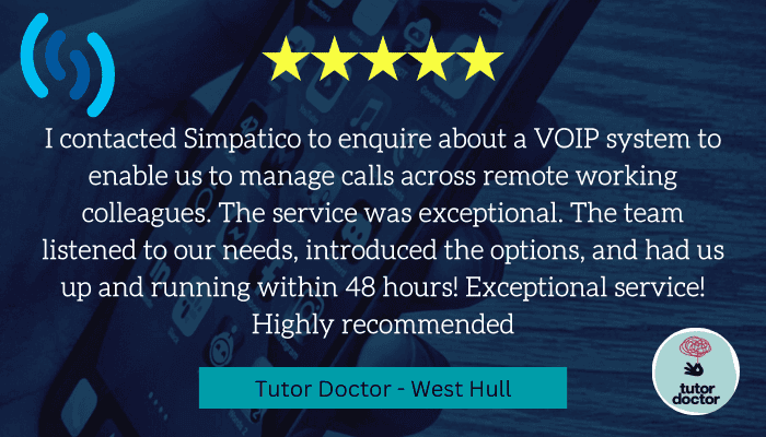 5 Star Review – Tutor Doctor West Hull