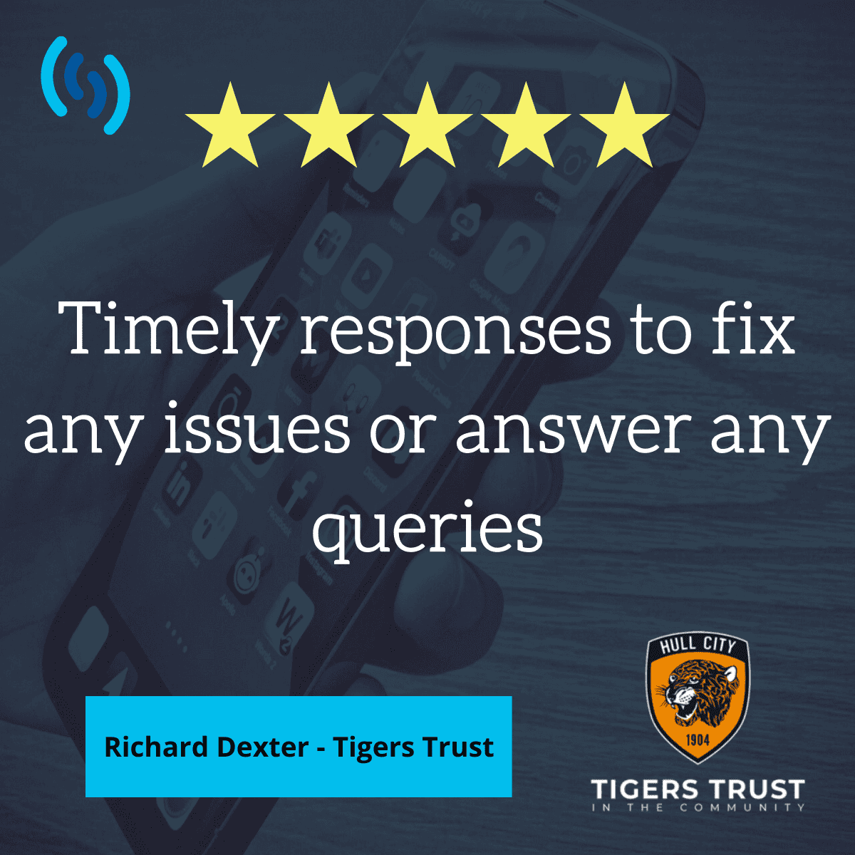 5 Star Review from Tigers Trust